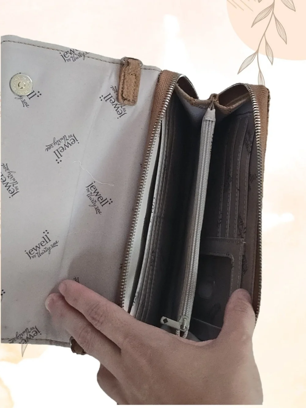 Cork Cosmetic Pouch with Flap Closure - Natural Beige